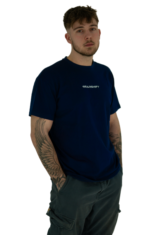 Gearshift Basic Tee Blau