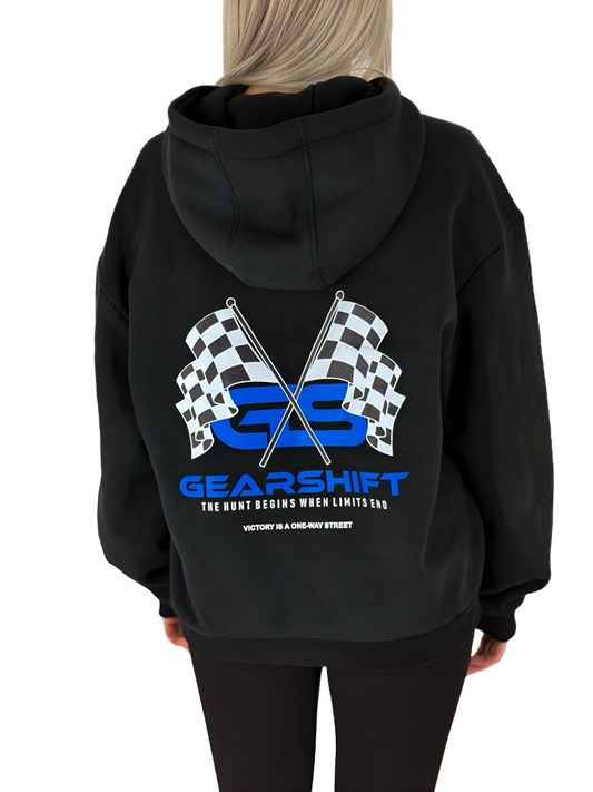 Gearshift Racing Hoodie Blau