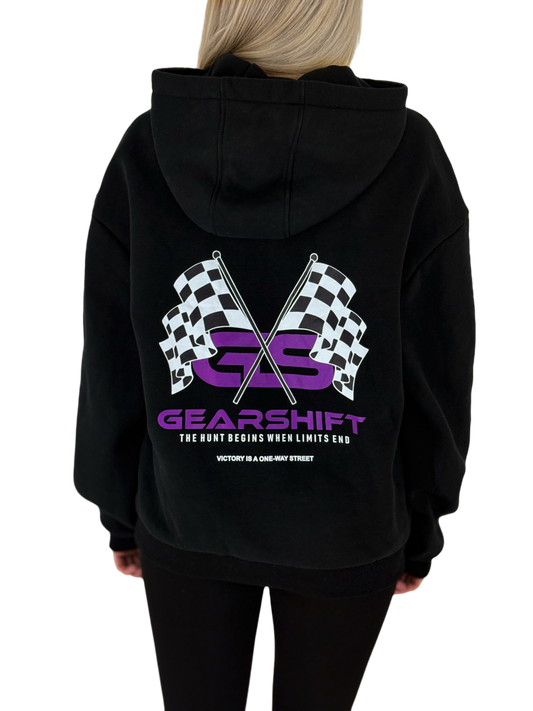 Gearshift Racing Hoodie Lila