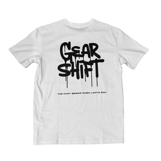 Gearshift intense Tee Weiß