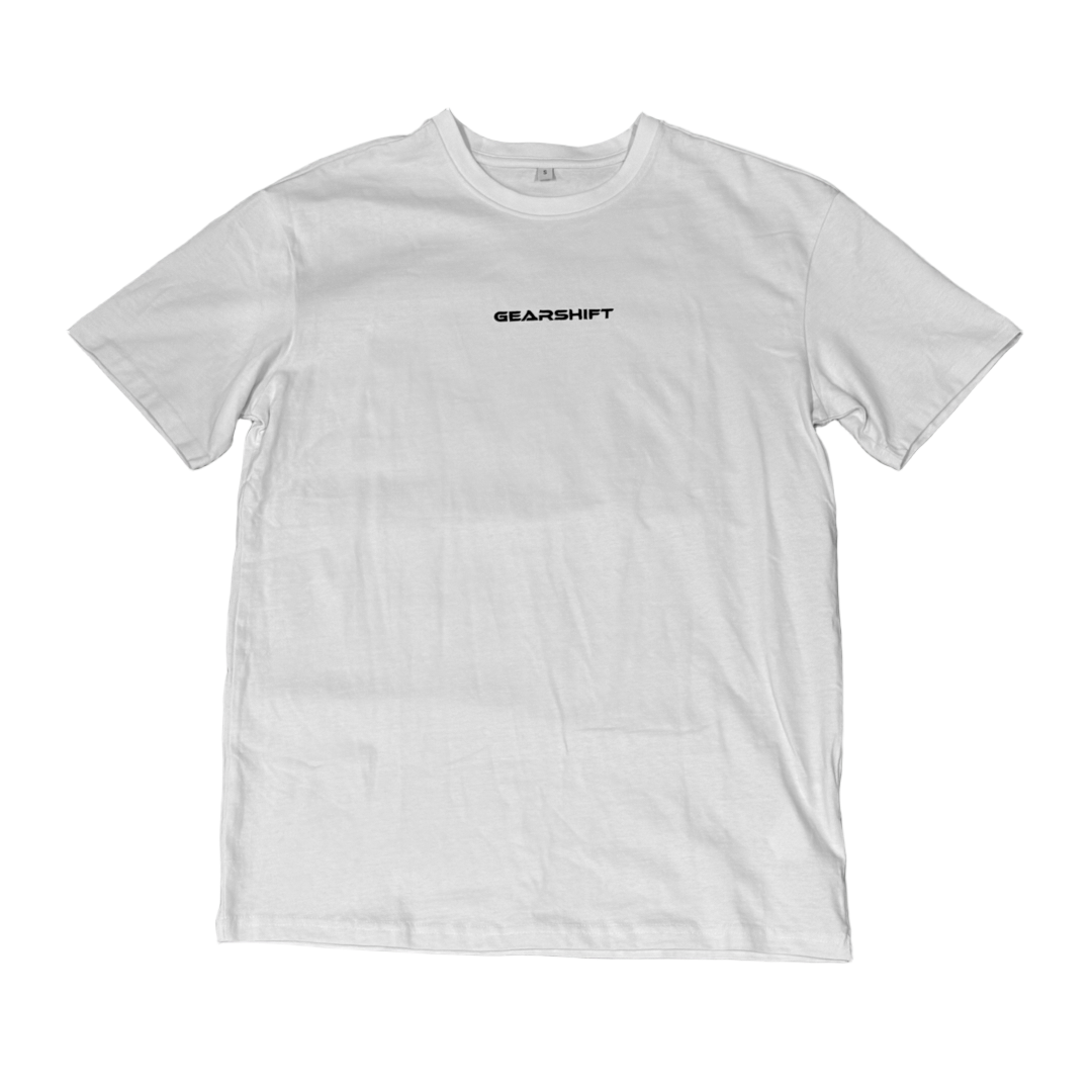 Gearshift intense Tee Weiß